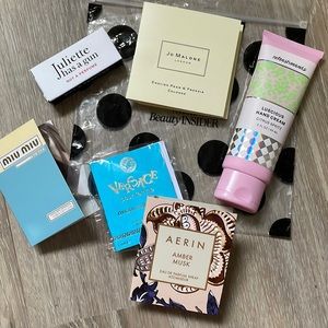 Hand cream + luxury samples